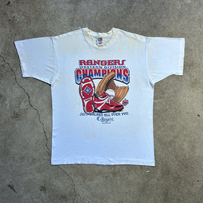 Vintage 90s Texas Ranger Western Division Champions, MLB 1996 T-shirt