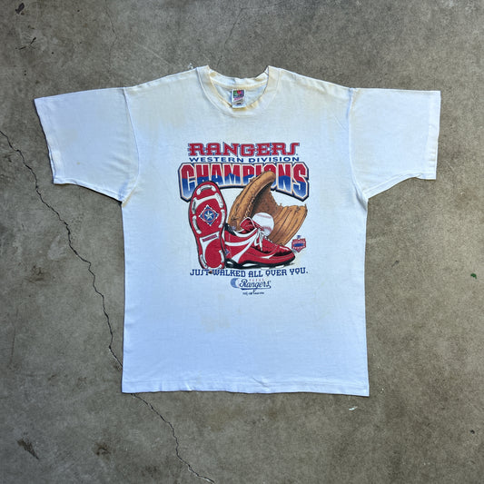 Vintage 90s Texas Ranger Western Division Champions, MLB 1996 T-shirt