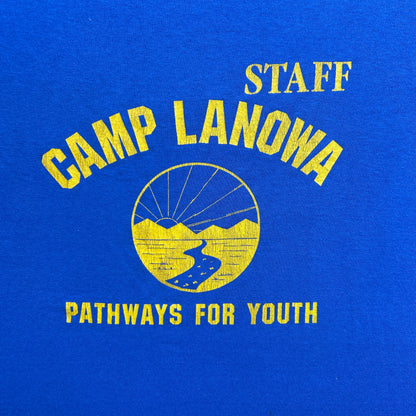 Vintage 80s Camp Lanowa Pathways For Youth Staff T-shirt