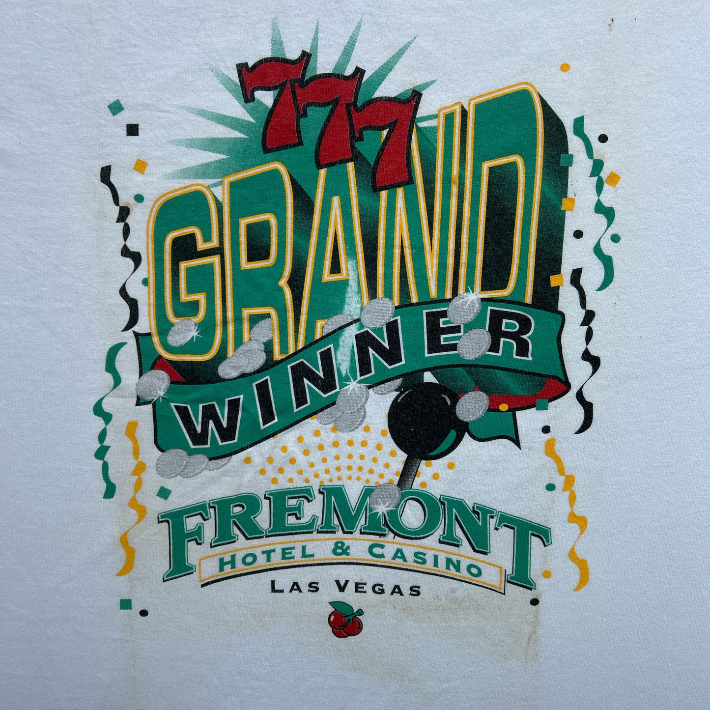 Vintage 90s Fremont Hotel & Casino Las Vegas, 777 Grand Winner T-shirt