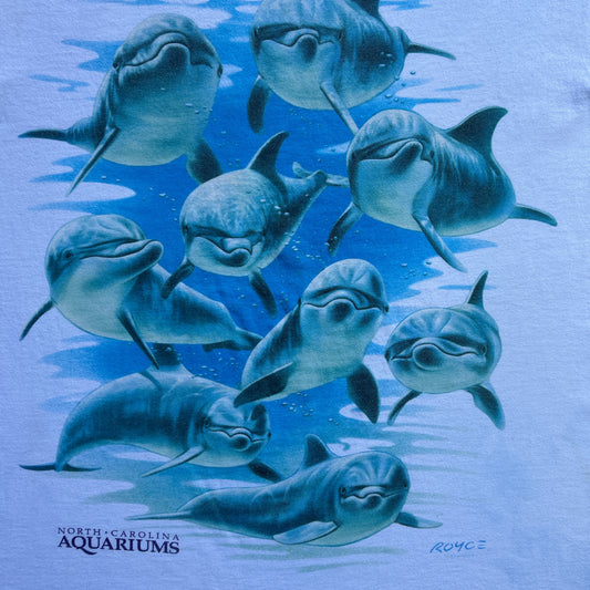 Vintage 90s North Carolina Aquarium Dolphin T-shirt