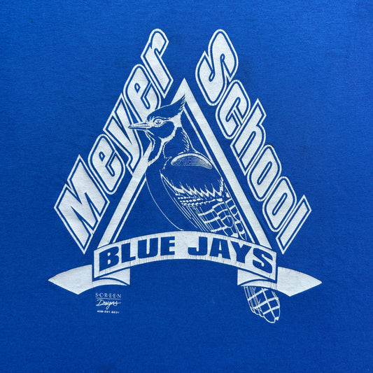 Vintage 90s Meyer School Blue Jays Team T-shirt