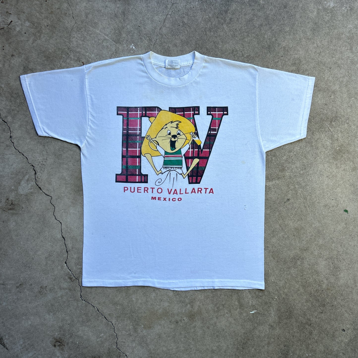 Vintage 90s Looney Tunes Speedy Gonzales, Puerto Vallarta, Mexico T-shirt