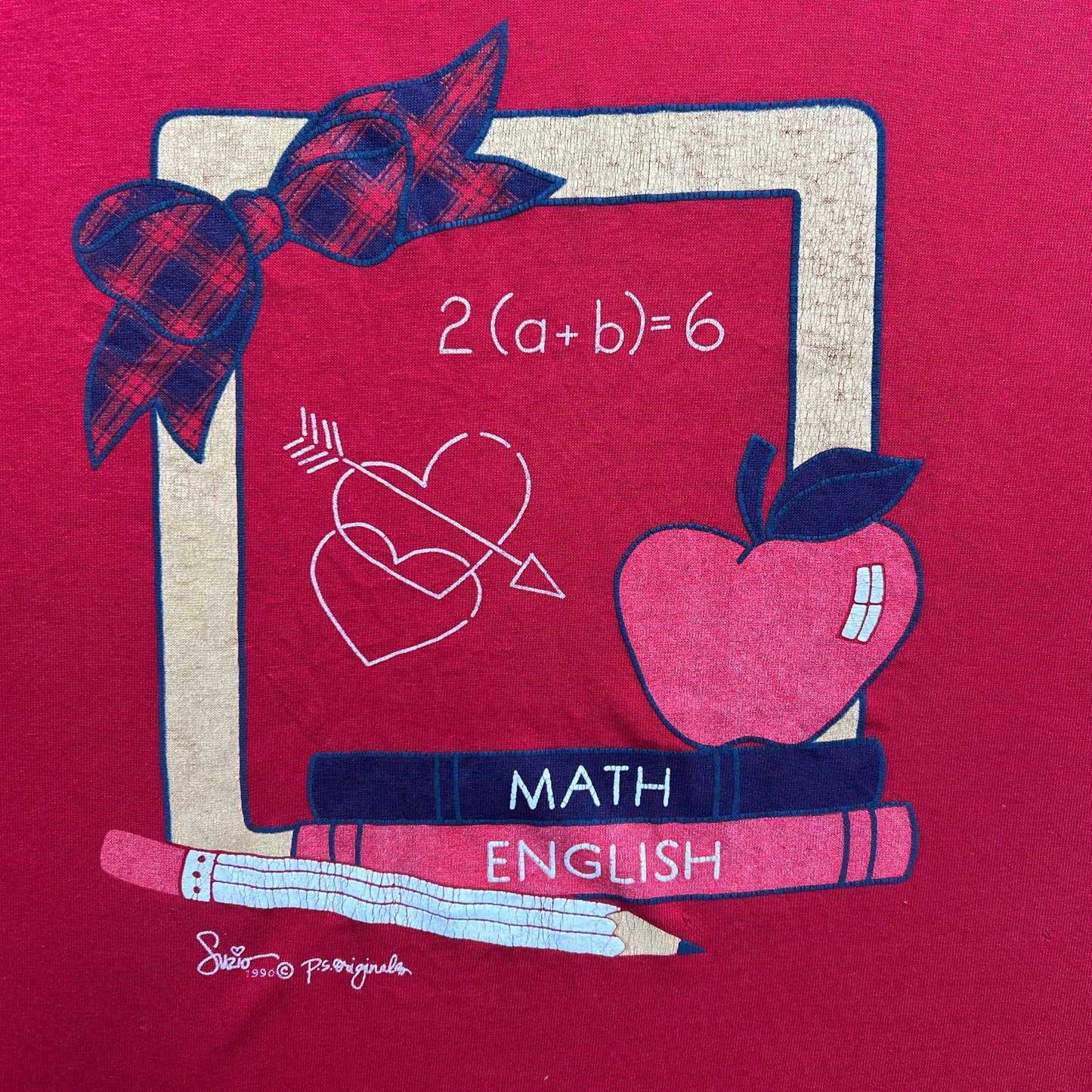 Vintage 90s P.S. Originals School Uniform, Math and English T-shirt