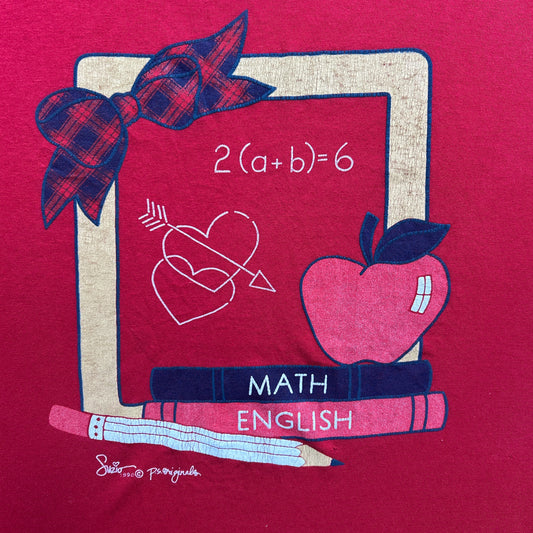 Vintage 90s P.S. Originals School Uniform, Math and English T-shirt