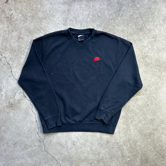Vintage 2000s Nike Black Crewneck Sweatshirt