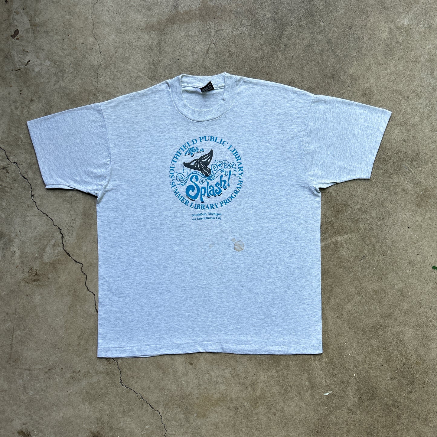Vintage 90s Southfield, Michigan, Public Library, The Splash T-shirt