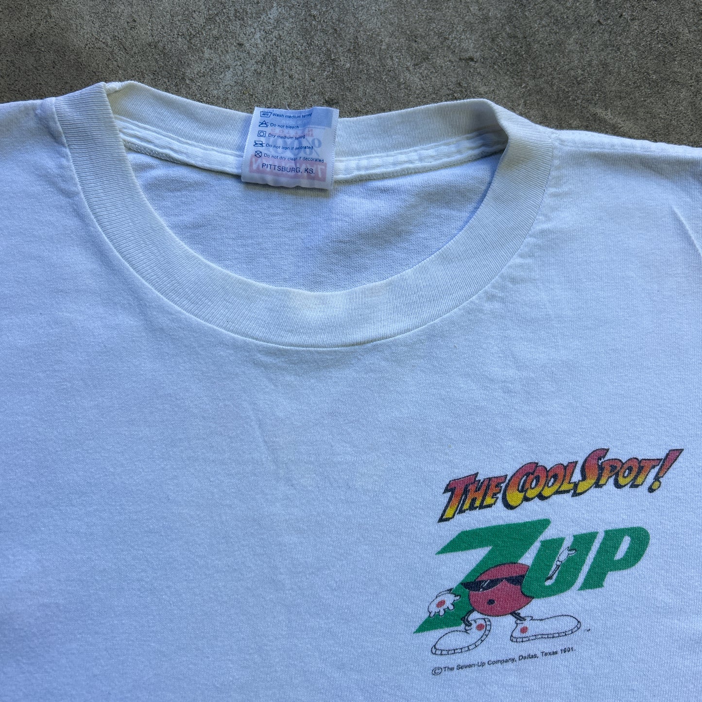 Vintage 90s 7 Up “The Cool Spot” 1991 T-Shirt