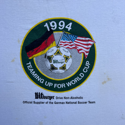 Vintage 90s Teaming Up For World Cup, Bit Burger Non-Alcoholic Beer 1994 T-shirt