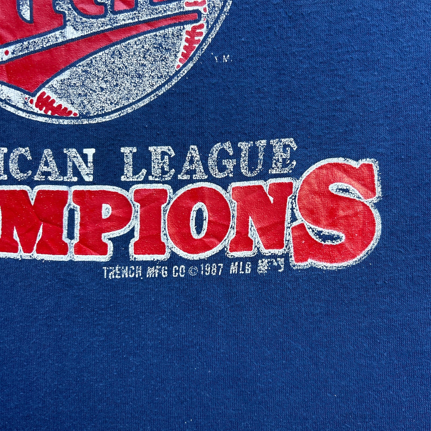 Vintage 80s MLB World Series Minnesota Twins American League Champions 1987 T-shirt