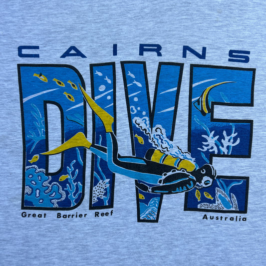 Vintage 80s Cairns Great Barrier Reef, Dive T-shirt