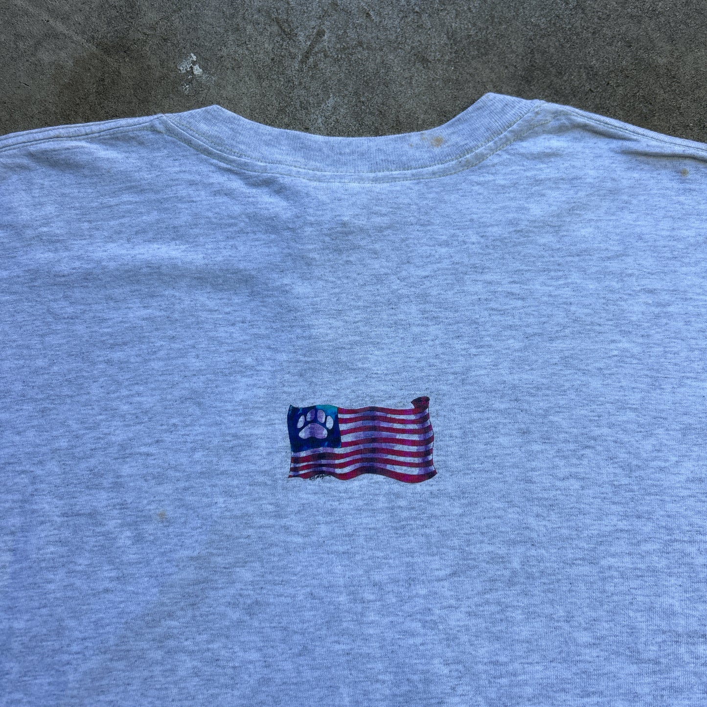 Vintage 2000s "Proud American" Puppy Dog T-shirt