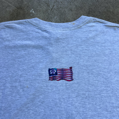 Vintage 2000s "Proud American" Puppy Dog T-shirt