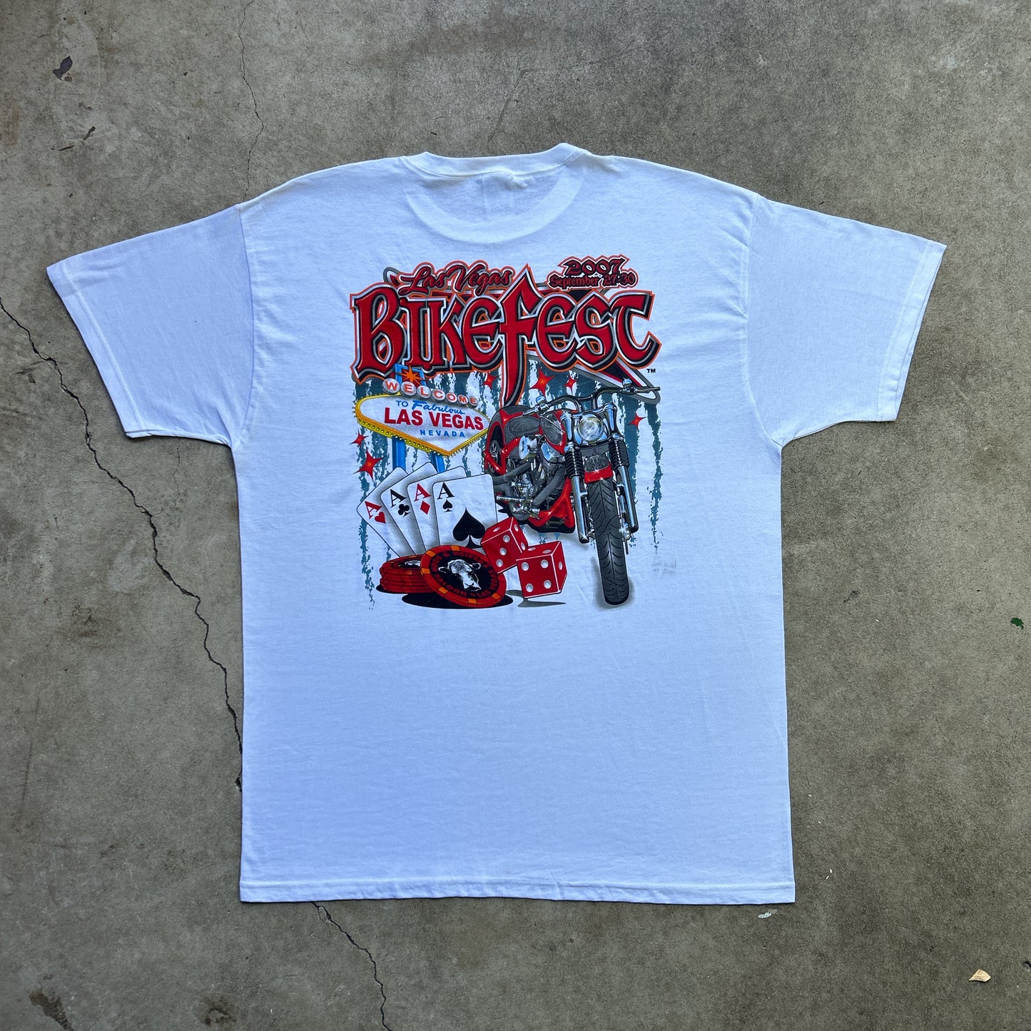 Vintage 2000s Las Vegas Bike Fest 2007 T-shirt