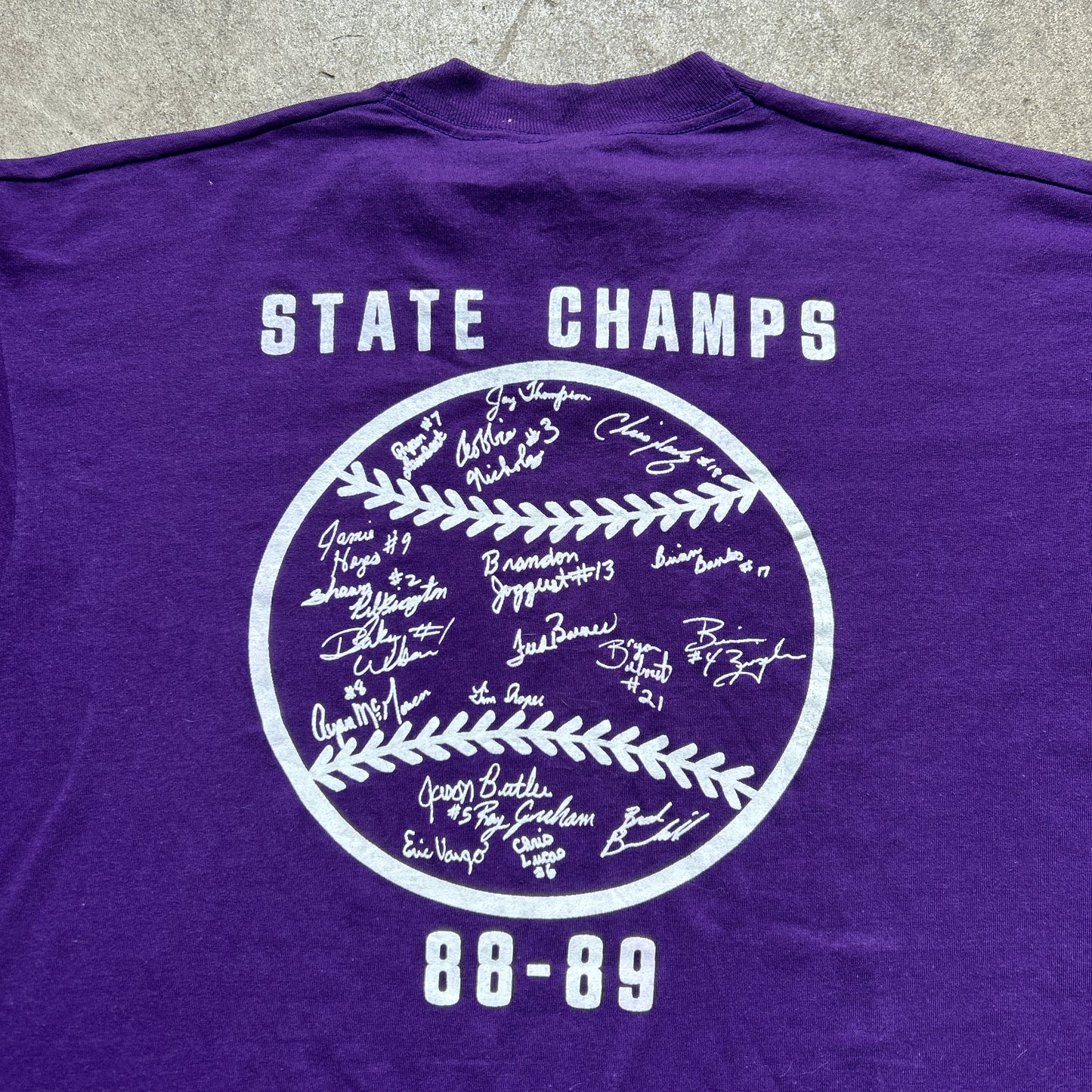 Vintage 80s Harrisburg USA, Bulldogs, State Champs 1988-89 T-shirt
