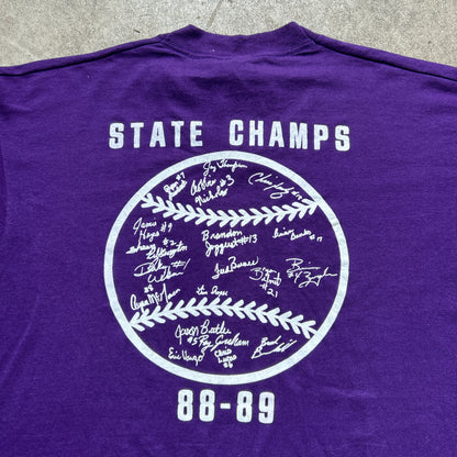 Vintage 80s Harrisburg USA, Bulldogs, State Champs 1988-89 T-shirt