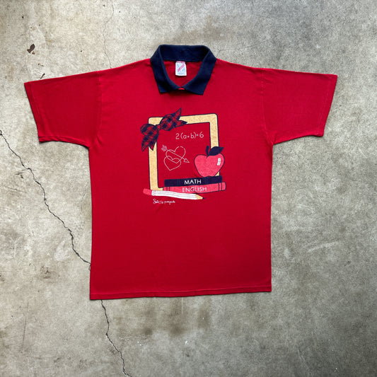 Vintage 90s P.S. Originals School Uniform, Math and English T-shirt