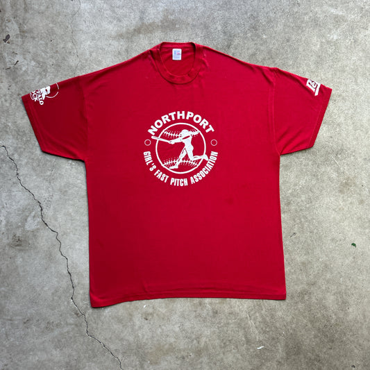Vintage 90s Northport, Girls Fast Pitch Association T-shirt
