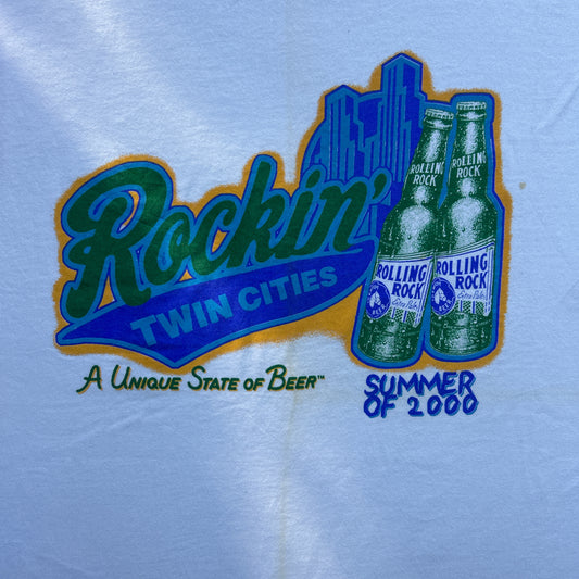 Vintage 2000s Rockin Twin Cities, A Unique State of Beer USA, Summer of 2000s T-shirt