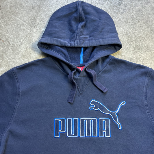 Vintage 2000s Navy Blue Puma Hoodie Jumper