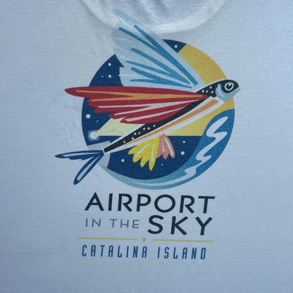 Vintage 90s Flying Fish, Airport In The Sky, Catalina Island Airport T-shirt