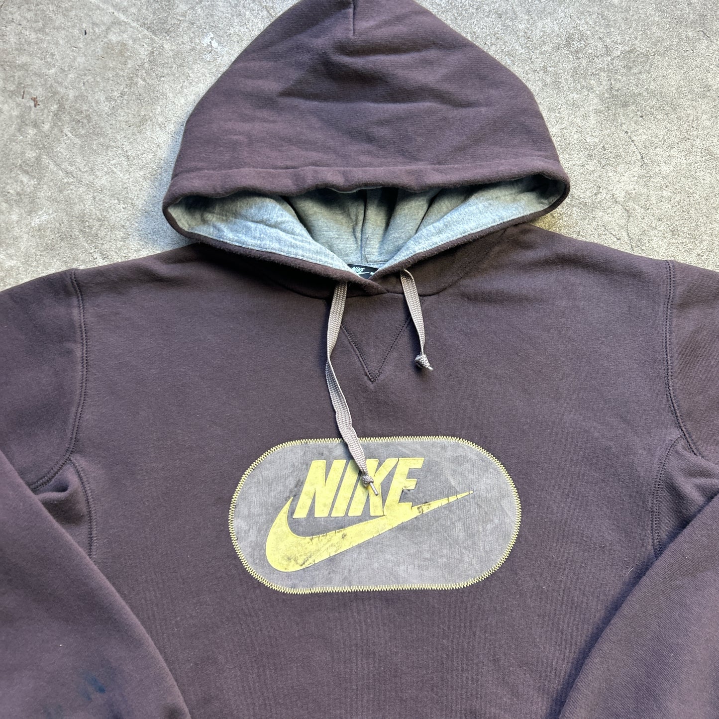 Vintage 90s Brown Nike Hoodie Jumper