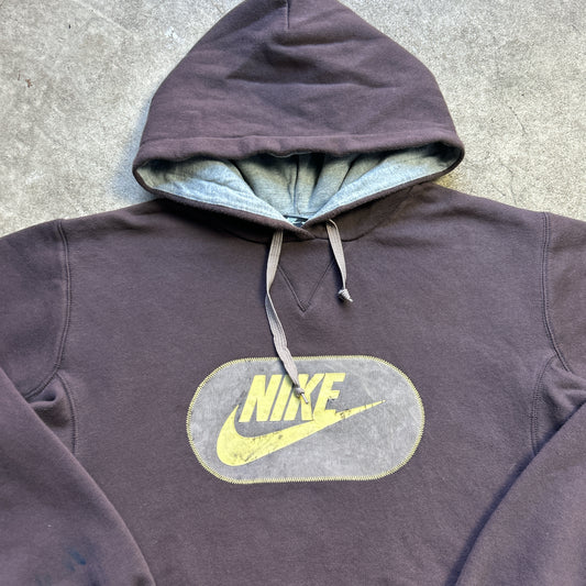 Vintage 90s Brown Nike Hoodie Jumper
