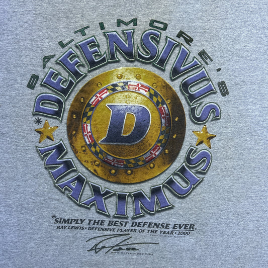 Vintage 2000s Baltimore Raven Defensivus Maximus, Ray Lewis, NFL T-shirt