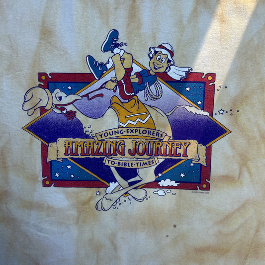 Vintage 90s Young Explorers Amazing Journey to Bible Times, Dude on Camal 1993 T-shirt