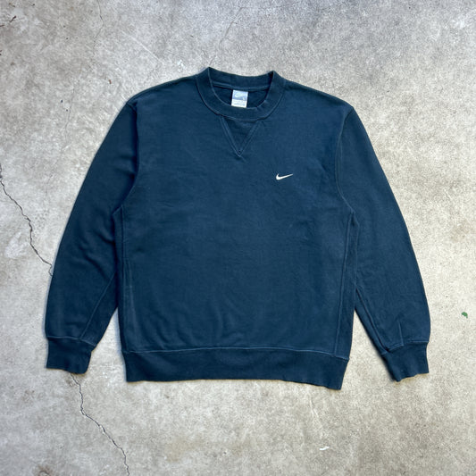 Vintage 2000s Black Nike Crewneck Sweatshirt