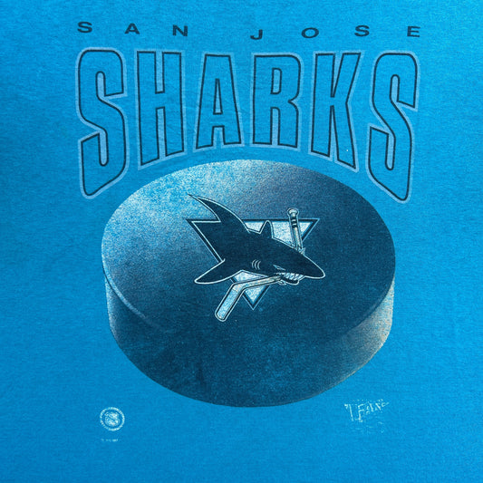 Vintage 90s San Jose Sharks Ice Hockey NHL T-shirt