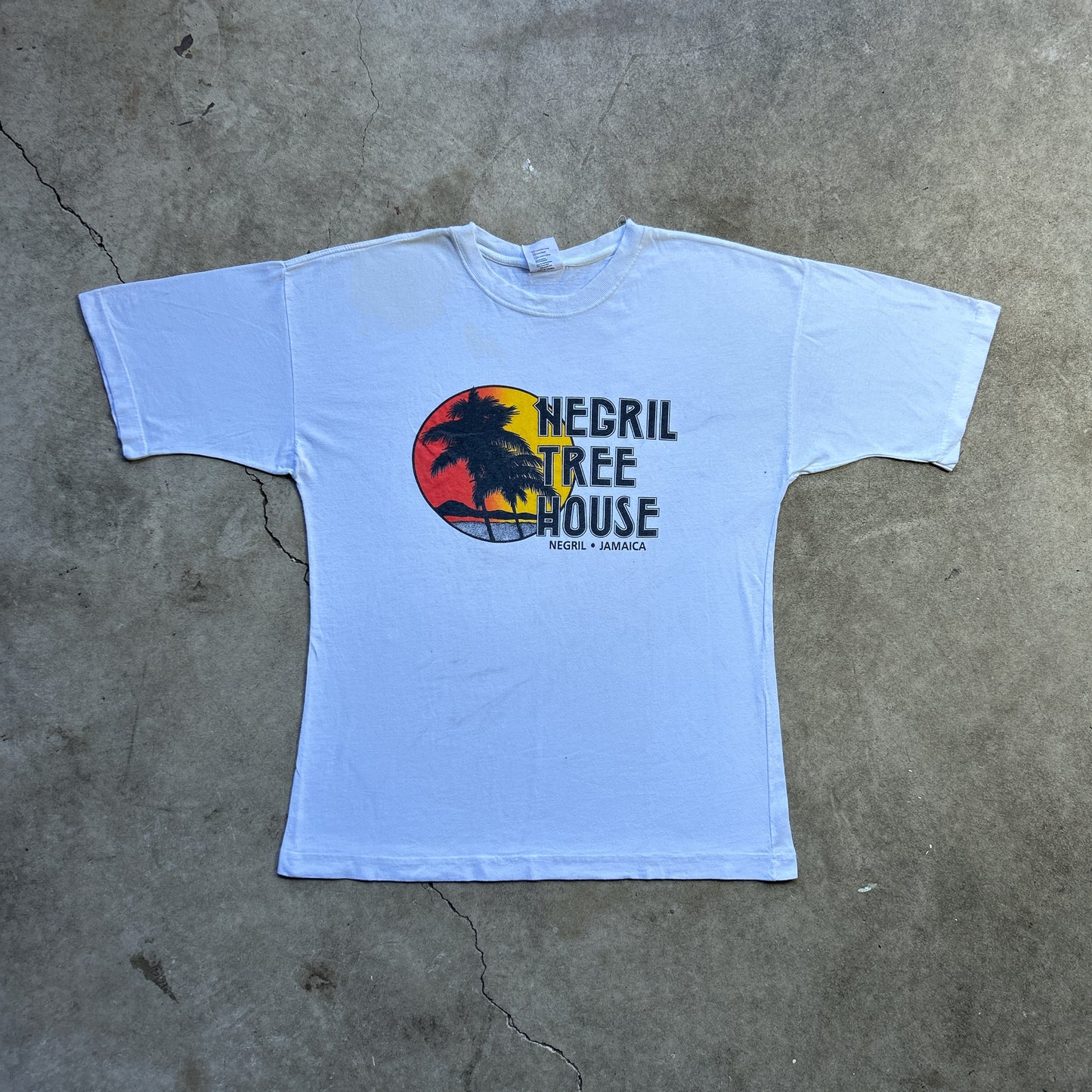 Vintage 90s  Negril Tree House Jamaica T-shirt