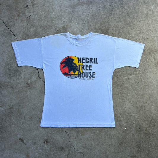 Vintage 90s  Negril Tree House Jamaica T-shirt