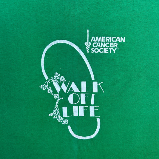 Vintage 80s American Cancer Society, Walk For Life T-shirt
