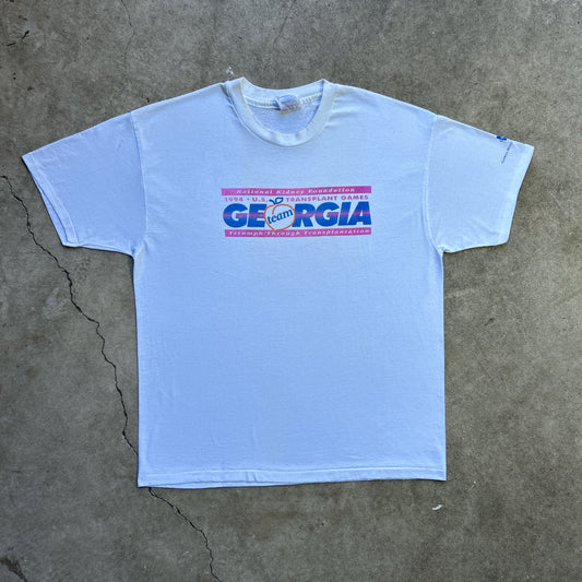 Vintage 90s National Kidney Foundation, U.S. Transplant Games Georgia T-shirt