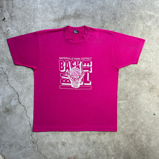 Vintage 90s Naperville Park District, Basketball T-shirt