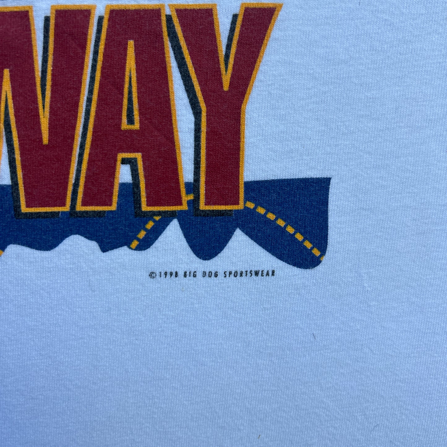 Vintage 90s Big Dogs Sportswear "lead follow or get out the way" 1998 T-shirt