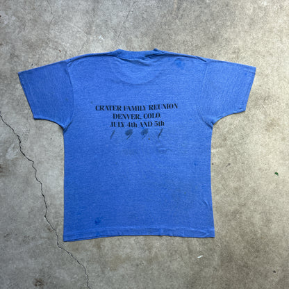 Vintage 80s Reunion In the Rockies, Crater Family Reunion, Denver T-shirt