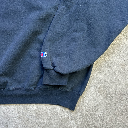 Vintage 2000s All Black Champion Crewneck Sweatshirt
