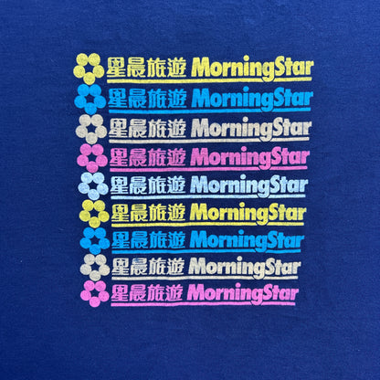 Vintage 90s Morning Star, Chinese Flower Tv T-shirt