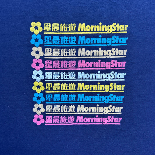 Vintage 90s Morning Star, Chinese Flower Tv T-shirt