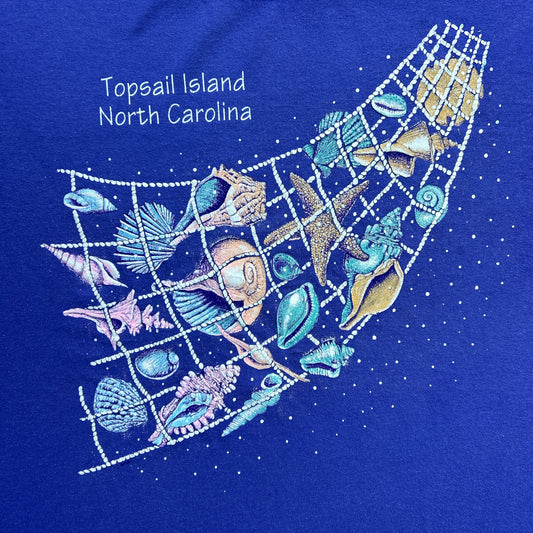 Vintage 90s Tropsail Island, North Carolina, USA T-shirt