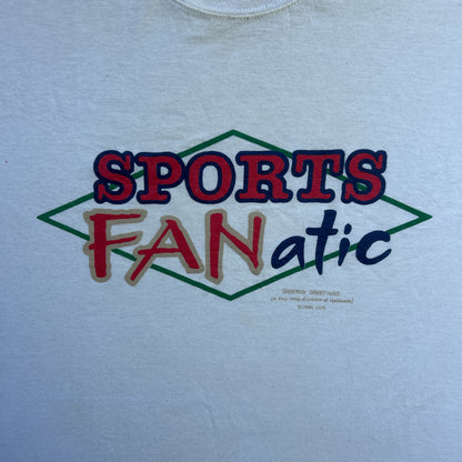 Vintage 90s Shoebox Greeting Card, Sports Fanatics T-shirt