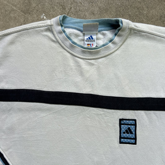 Vintage 90s Adidas Three Tone Crewneck Sweatshirt