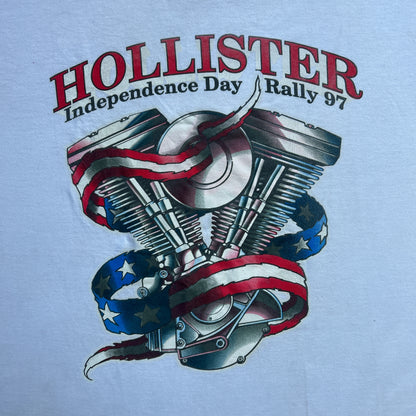 Vintage 90s America Hollister Independence Day Rally 97' Engine T-shirt
