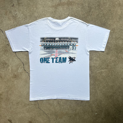 Vintage 2000s NHL Stanley Cup, San Jose Sharks, One Team One Goal T-shirt