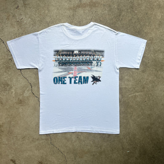 Vintage 2000s NHL Stanley Cup, San Jose Sharks, One Team One Goal T-shirt