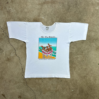 Vintage 80s Australian Bondi Beach, Kangaroo Life Guards Patrol T-shirt