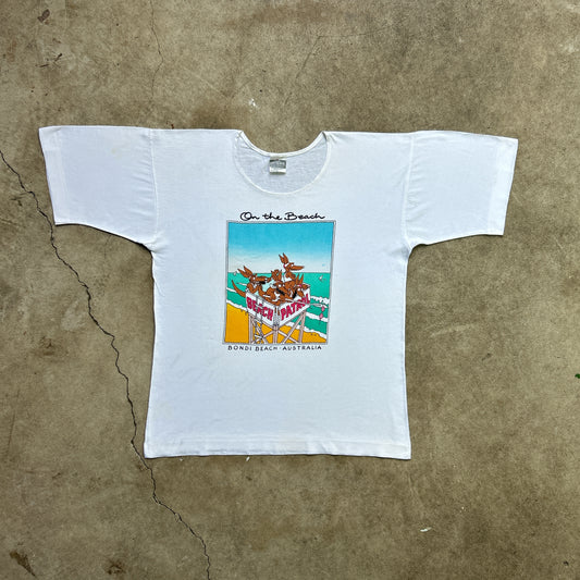 Vintage 80s Australian Bondi Beach, Kangaroo Life Guards Patrol T-shirt