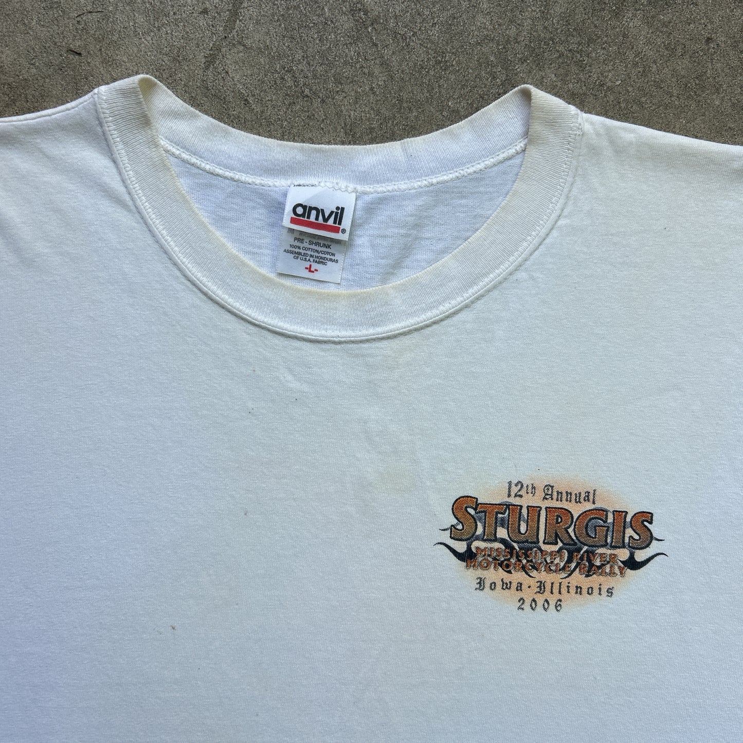 Vintage 2000s 12th Annual Sturgis Mississippi River, HOG Motorcycle Rally 2006 Singlet